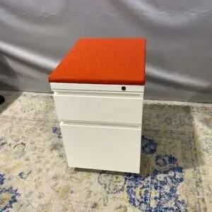HON Pedestal With Red Cushion